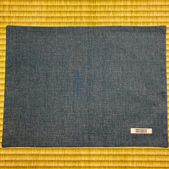 30×40ランチマット 和柄舞妓さん(青) 5枚目の画像
