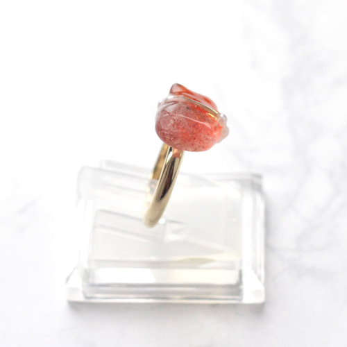 2stone ring ｶｰﾈﾘｱﾝ×ｽﾄﾛﾍﾞﾘｰｸｫｰﾂ 指輪・リング miisan3 通販
