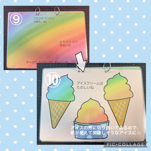 動くシアター「アイスクリームのうた」☆保育教材☆夏☆ペープサート 