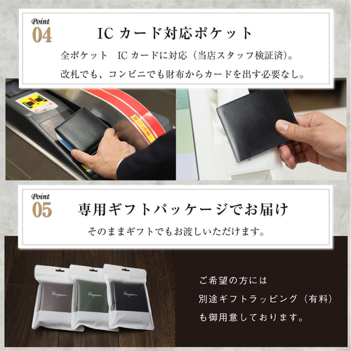 Kapon 二つ折り財布 メンズ レディース 本革 牛革 アニリン