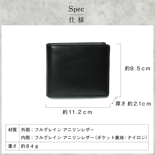 二つ折り財布 グレインレザー Kapon 二つ折り ラウンドファスナー財布 メンズ レディース 本革