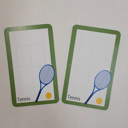 【国内送料無料】テニス　メッセージカード　30枚入り 1枚目の画像
