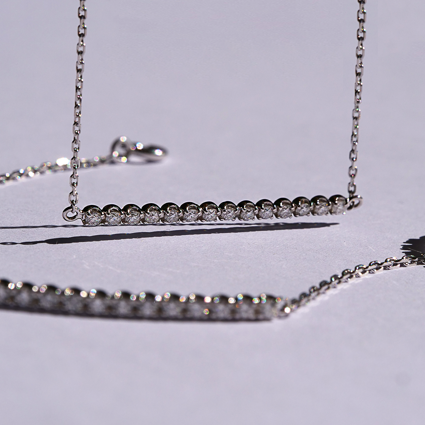 6ct 12mm モアサナイト 人工ダイヤ ネックレス 24K金 ア2076