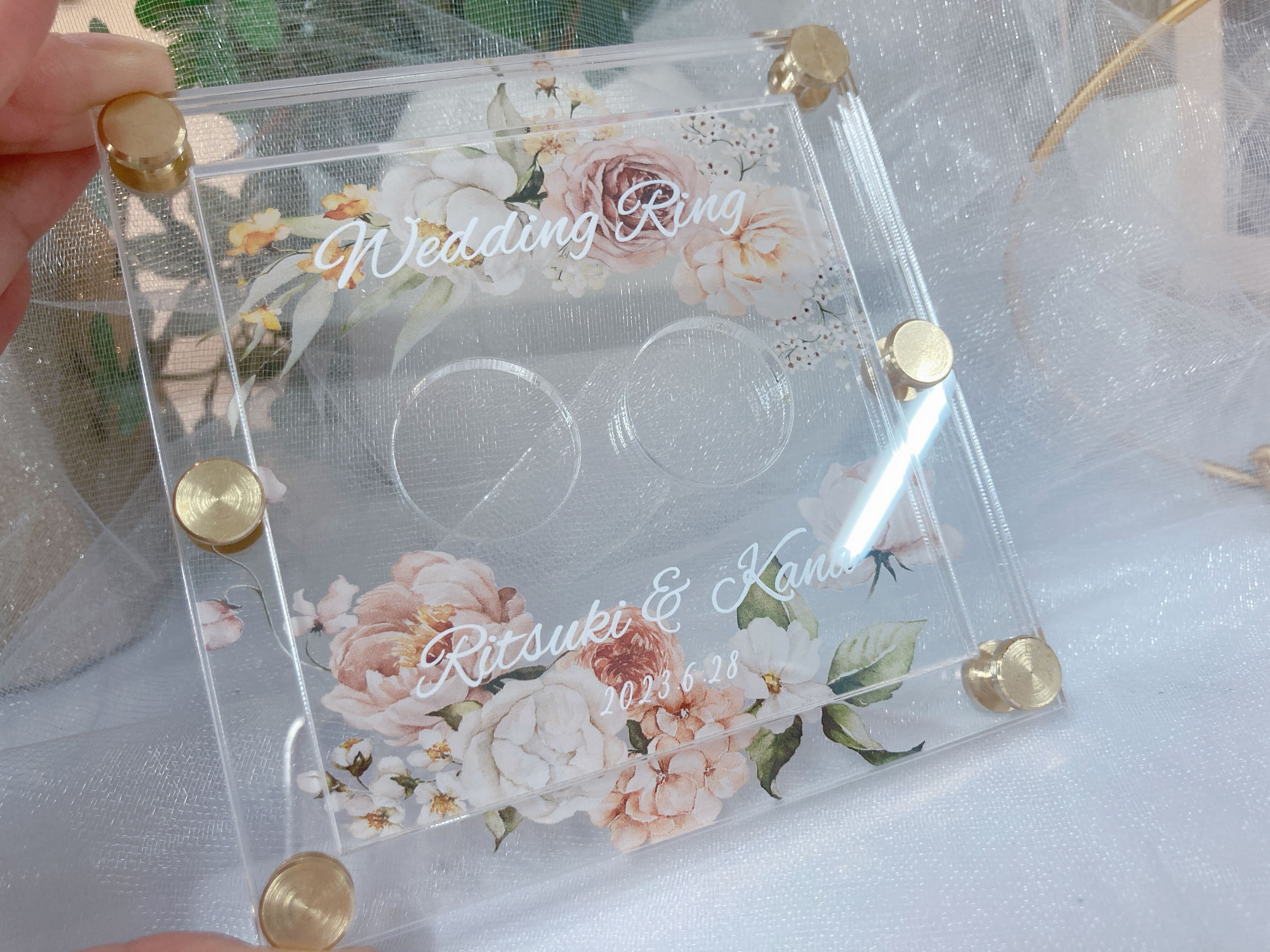 リングピロー　フラワーデザイン