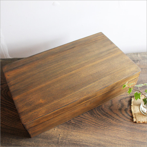 アンティーク 木箱 ふた付き 収納 木製 無垢材 収納箱 小物収納