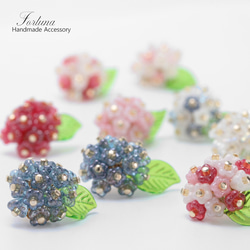 あじさい 紫陽花~color mix 2~(1122) ピアス/ノンホールピアス/樹脂ピアス 2枚目の画像