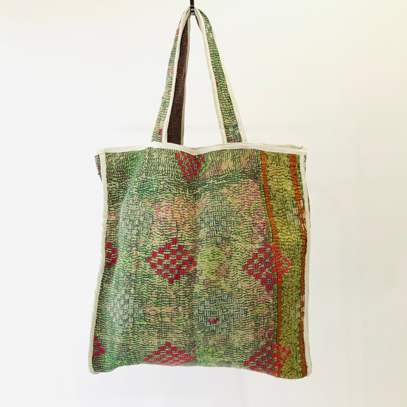 No.206 ヴィンテージキルトリバーシブルトートバック(1点もの) トート