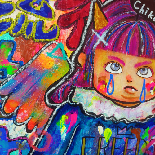 2023年6月新作＊】アートって何？(F10号 ) 現代アート 絵画 イラスト