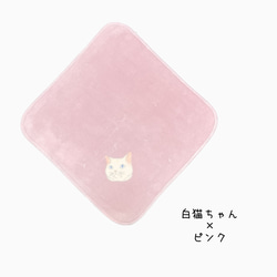 【1200円OFF/限定2名様】猫ちゃんのコットンキャップ・ハンカチ2枚セット〈プレゼントにもおすすめ〉 16枚目の画像