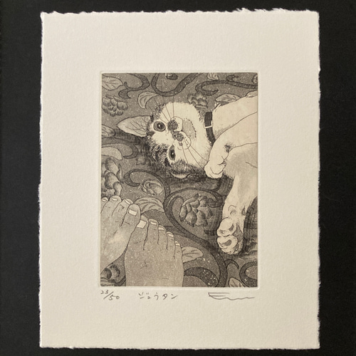 銅版画版 送料無料】銅版画「ジュウタン」シート 版画 佐藤恵美 通販 16150937