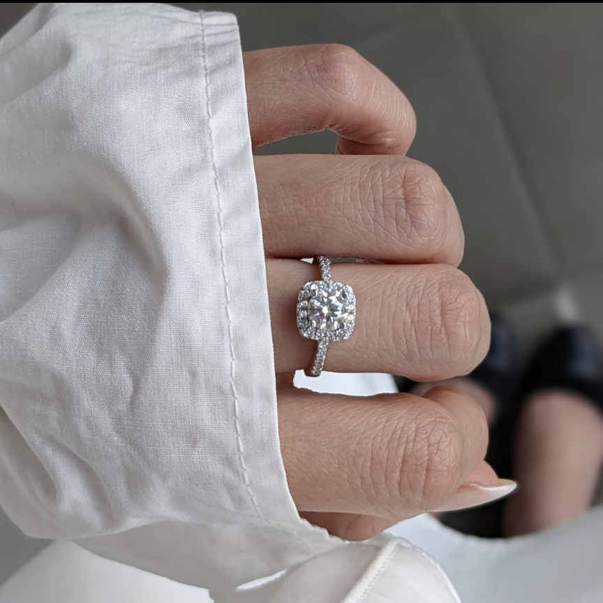 【７号~１７号まで】moissanite élégance ring【モアサナイト鑑定書付き】 15,600円