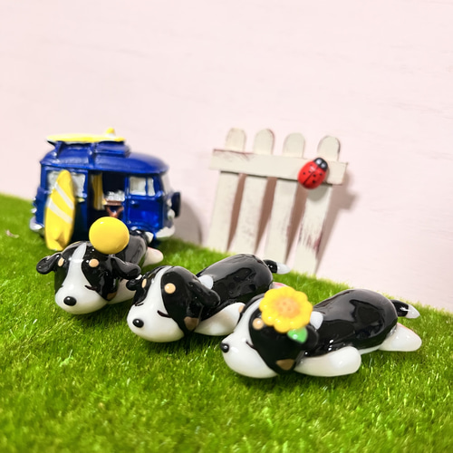 そのまま飾れる〜樹脂粘土レジン 粘土細工 粘土アート コーギー犬