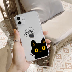 全機種対応 アップルスマホケース 送料無料 かわいい猫柄 ペット ソフトIphoneケース 韓国 オーダー おまかせ 2枚目の画像