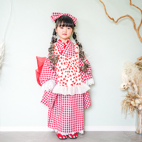 ランダムハート被布エプロン 子供服 HAM-NICO 通販｜Creema(クリーマ)