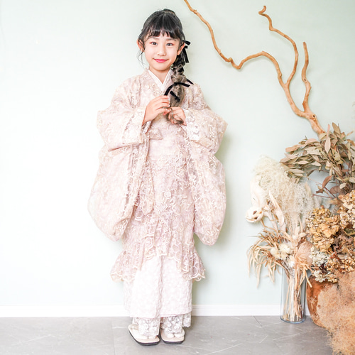 着物に合うペチスカート（フラワーレース） 子供服 HAM-NICO