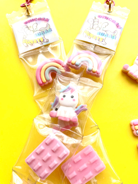 Unicorn sugar sweets5 packaged charm 3枚目の画像