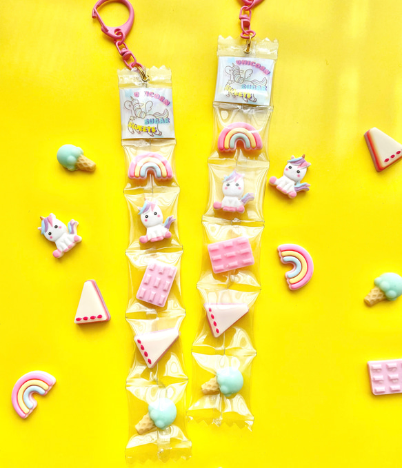 Unicorn sugar sweets5 packaged charm 2枚目の画像