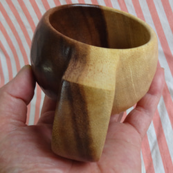 ♪～この～木なんの木の一木彫りコーヒーカップ. 4枚目の画像