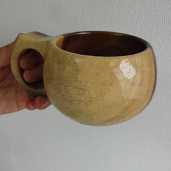 ♪～この～木なんの木の一木彫りコーヒーカップ. 13枚目の画像
