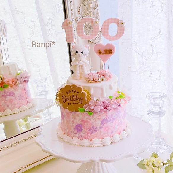 小花と薔薇のクレイケーキ 小花と薔薇のクレイケーキ 093cbde1617509f8f9be1d69a912d7