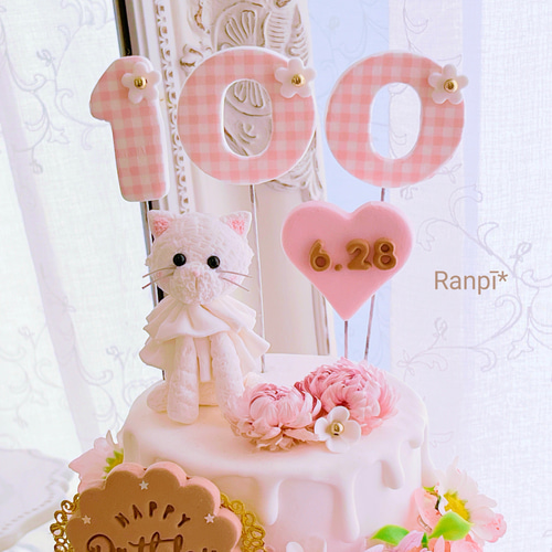 クレイケーキ*クレイクリームケーキ*お花畑ミニ その他