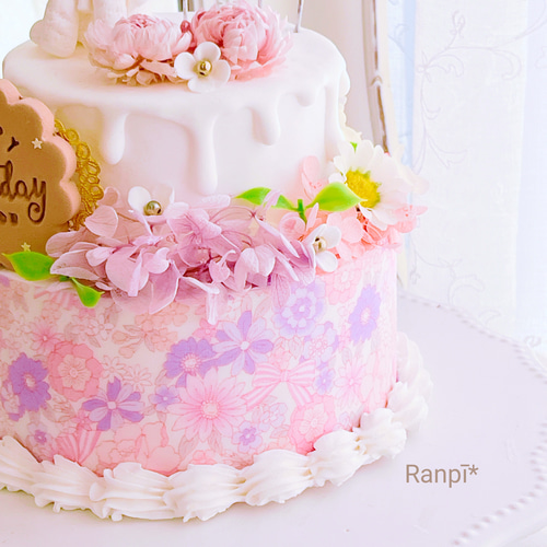 クレイケーキ*クレイクリームケーキ*お花畑ミニ その他