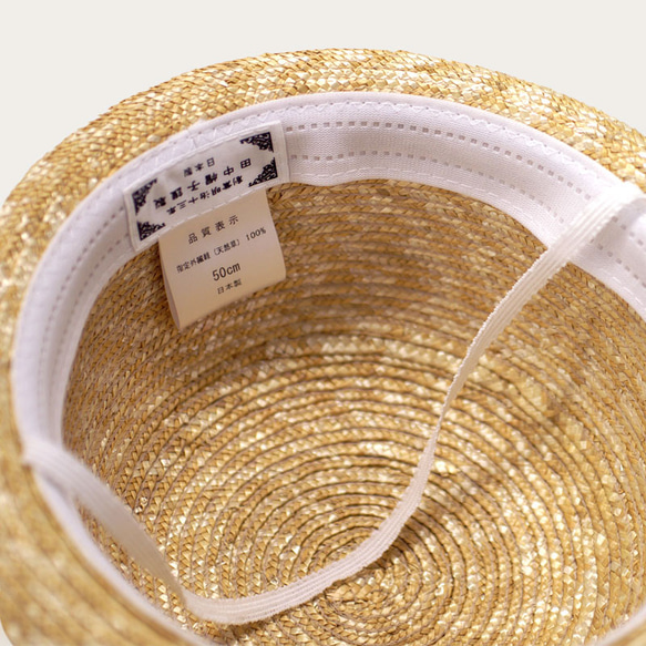 ルナ 麦わら セーラー帽子 子供用 ストローハット 帽子 50cm [UK-H010-SBK50] 3枚目の画像