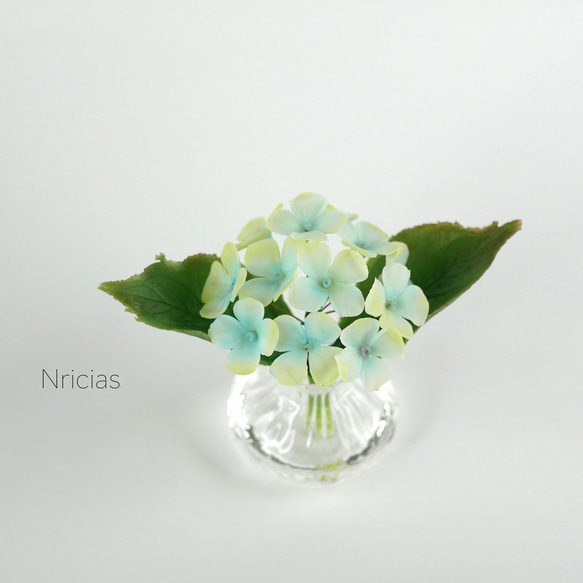 受注製作】お好きな色で♪あじさい紫陽花アジサイ＊クレイ