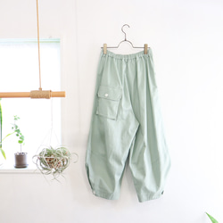 cotton chino squash pants (celadon) 4枚目の画像