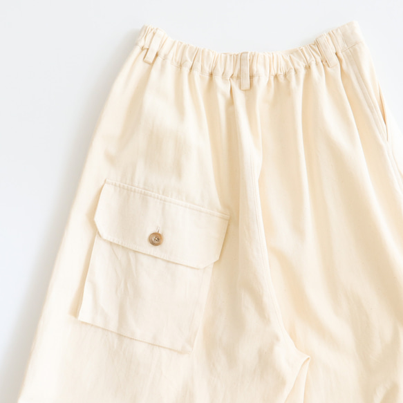 cotton chino squash pants (natural) 7枚目の画像