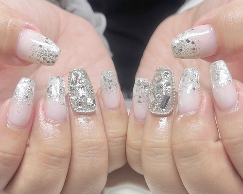 オーダーネイル 量産型 ゴールド コンサート 推し 埋めつくし #75 オーダーネイル 量産型 ゴールド コンサート 推し 埋めつくし