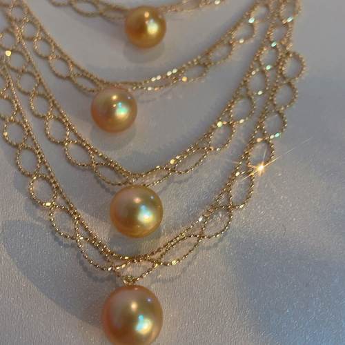 高級】南洋真珠 ネックレス9-10mm k18 ネックレス・ペンダント パール