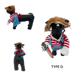 犬 猫 衣装 なりきり 着ぐるみ コスチューム コスプレ ペット 用品 半袖 男の子 女の子 サイズ S M L XL 10枚目の画像