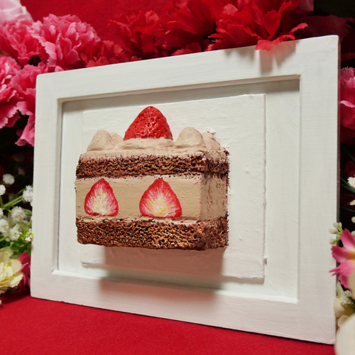 油絵 絵画 【飛び出すchristmas cake】 絵画 HR 通販 16862084