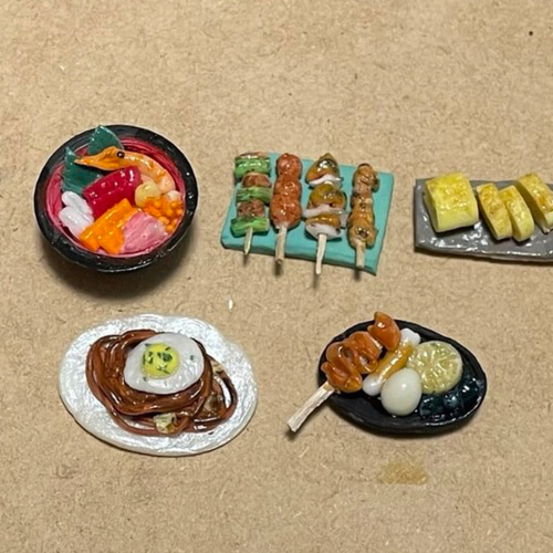 ミニチュアフード:居酒屋メニューよりどり3点セット その他置物