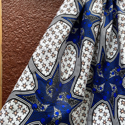 【着丈約75cm】⚠️難あり　アフリカンスカート　アフリカ布　アフリカンバティック　ギャザースカート 1枚目の画像