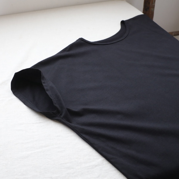 ＊初夏ＳＡＬＥ　　度詰め天竺コットンTシャツ生地　燕尾裾　変形  カットソー チュニック オーバーシャツH89A 3枚目の画像