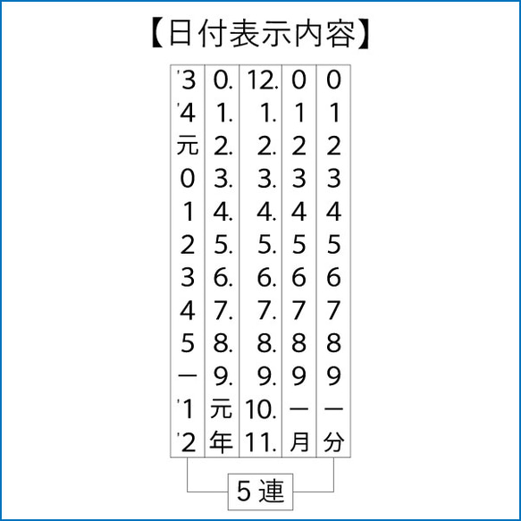 カフェー　日付印 4枚目の画像