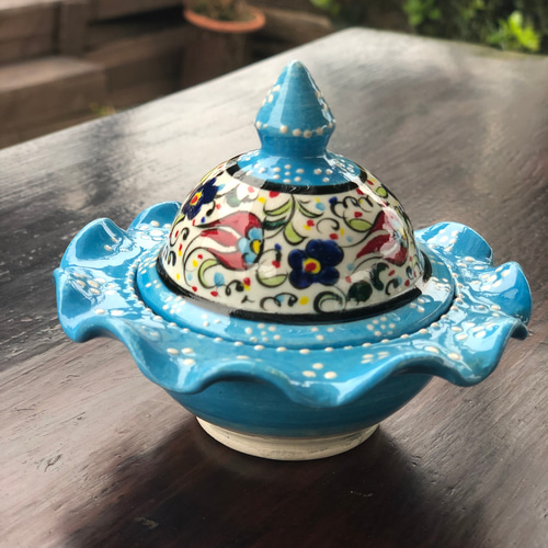 トルコ製・セラミック・ハンドメイド・お茶請け器 その他キッチン小物