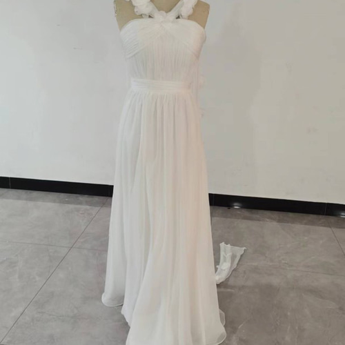 送料無料！人気上昇 オフショル ホワイト パーティードレス 二次会 前  