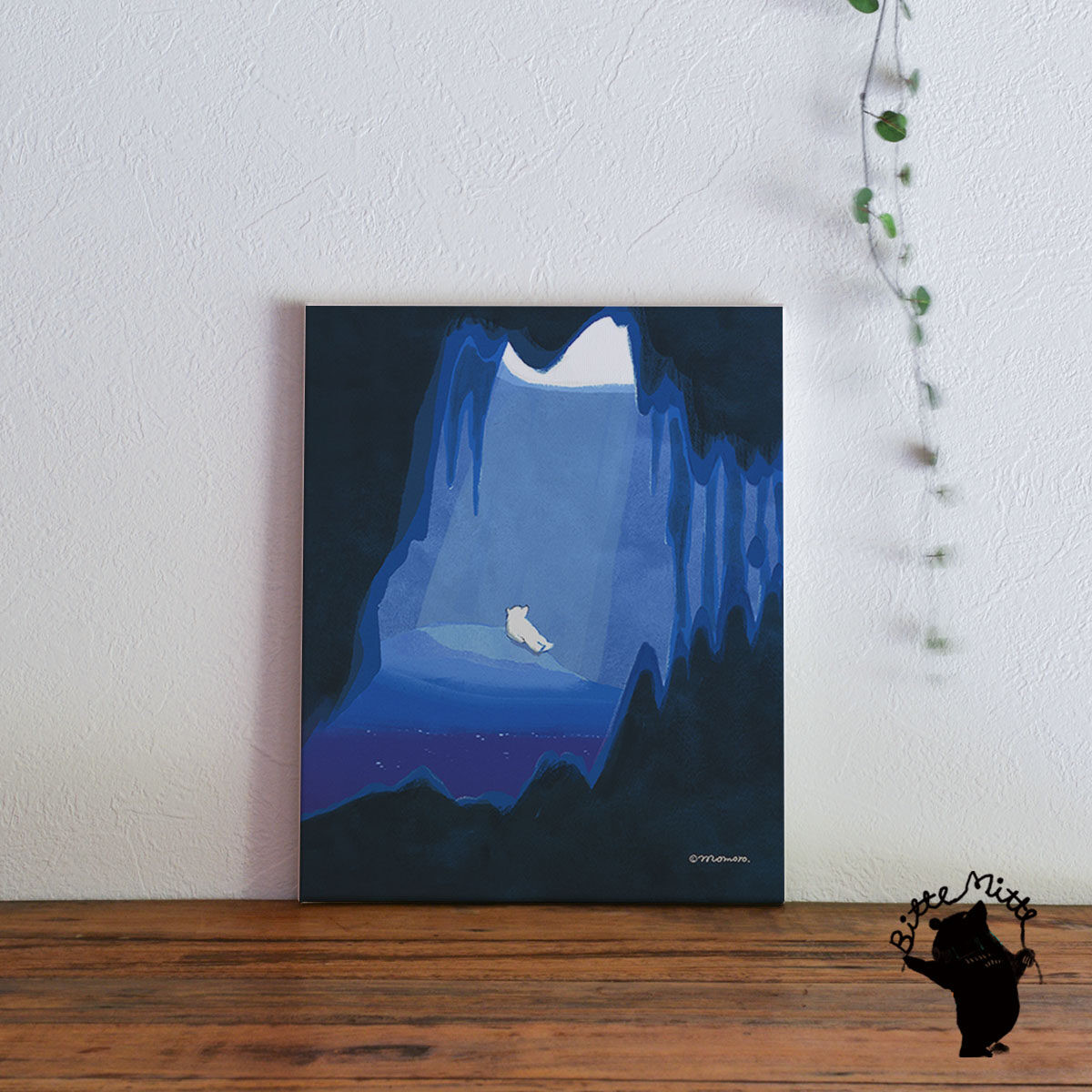 アートパネル ファブリック パネル ブルー