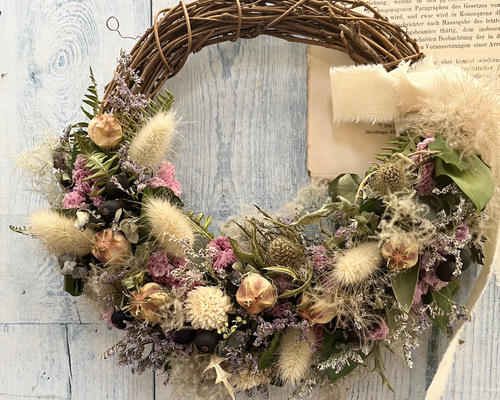 スモークツリー*ドライフラワー*ハーフリース ドライフラワー ＊COCO