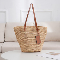 ラフィア 天然素材 手編み カゴバッグ 巾着 手提げ かごバッグ マニラ
