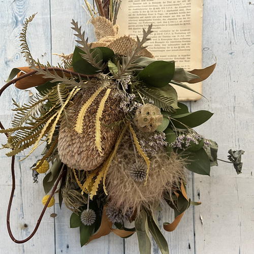 スモークツリー*ワイルドフラワー*ドライフラワー*スワッグ スワッグ