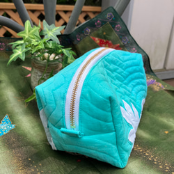 パンの木の大きめポーチ　受注製作 2枚目の画像