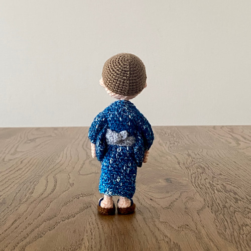 自立するあみぐるみ♪浴衣の男の子*だいちくん* あみぐるみ amidoki