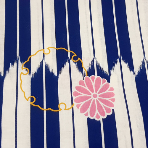 Mサイズ】【新品】 ワンタッチ浴衣 くらわん浴衣 矢絣雪輪菊文様 浴衣