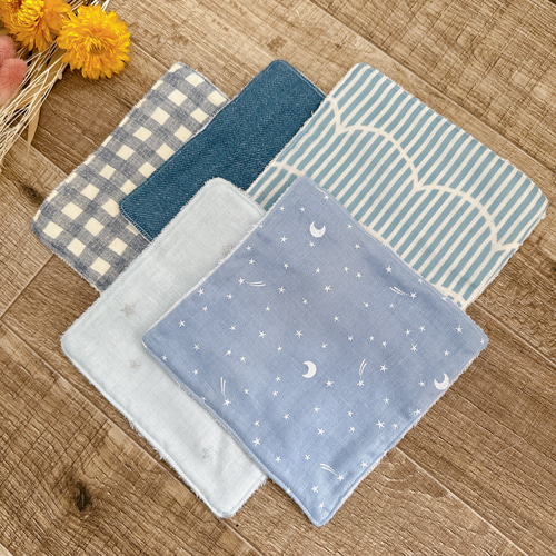 送料無料】ミニガーゼタオルハンカチ5枚セット 雑貨・その他 Ichi 通販