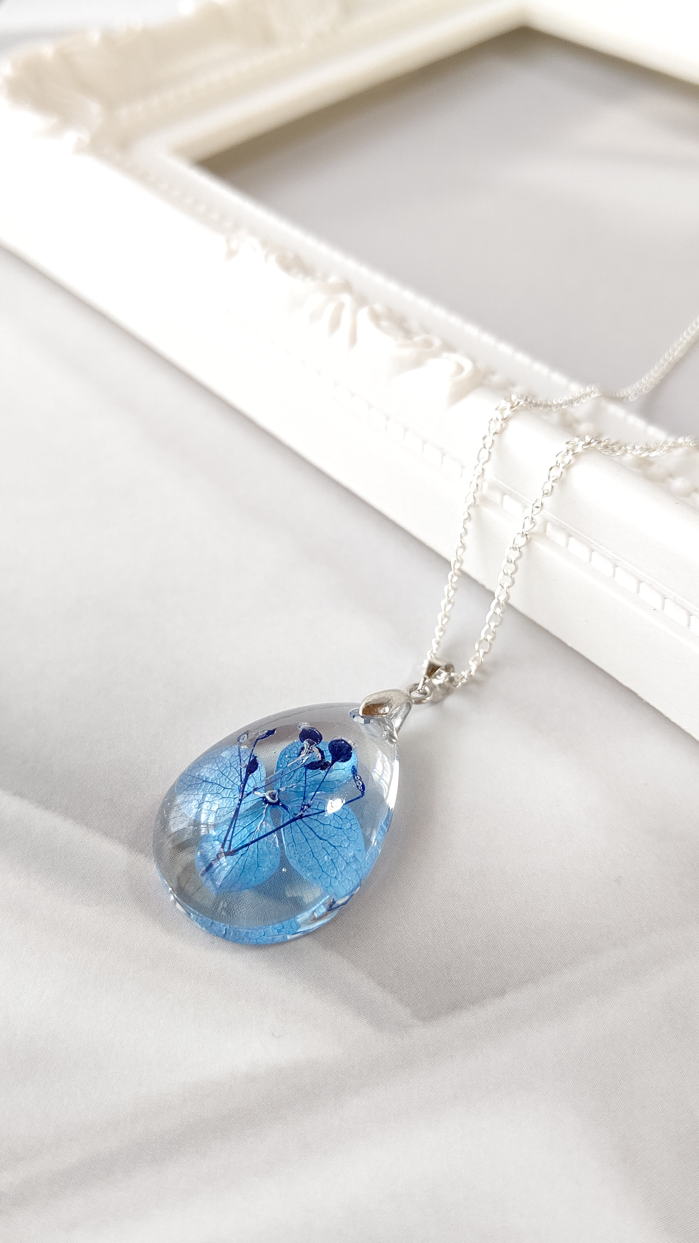 レジン ドライフラワー ネックレス163 ドライフラワー ネックレス163 レジン