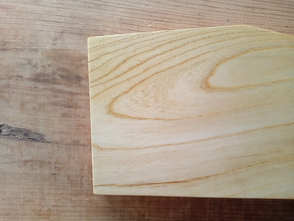 【木製看板製作】 一枚板 青桐 22.5cm×39cm / 無垢 ５角